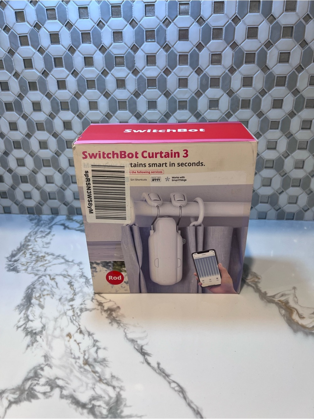 SwitchBot Curtain 3 - Curtain Opener w/ Bluetooth Smart Control - White